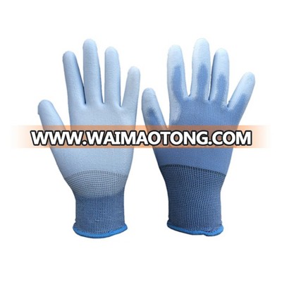 FT SAFETY Knitted Anti-static 100% Polyester WIth PU Coated Work Gloves