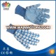 FT SAFETTY Flowers design pvc dotted palm gardening gloves with Knit Wrist