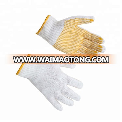 FT SAFETY Cotton Knitted working gloves with PVC Dots,cotton work glove